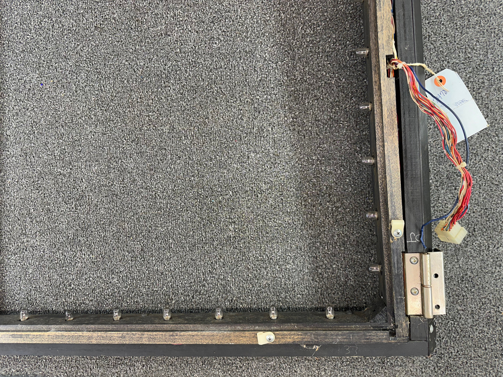 Bally Space Invaders Pinball Machine Game Backglass Backbox Frame