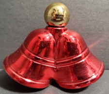 Vintage Avon Christmas Bells "To A Wild Rose" Cologne 1 fl. oz. - 2.25" tall