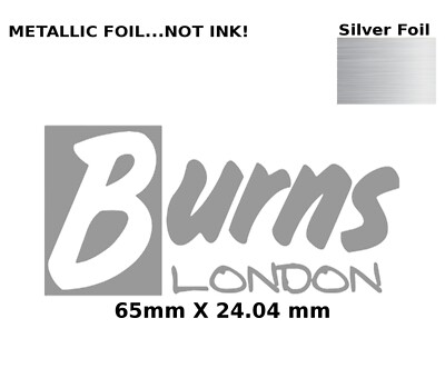 Burns London Guitar Decal Foil Waterslide Headstock Restoration Logo 170s