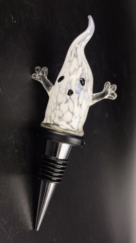 Pier 1 Hand Blown Glass Ghost LED Bottle Stopper  - Picture 1 of 7