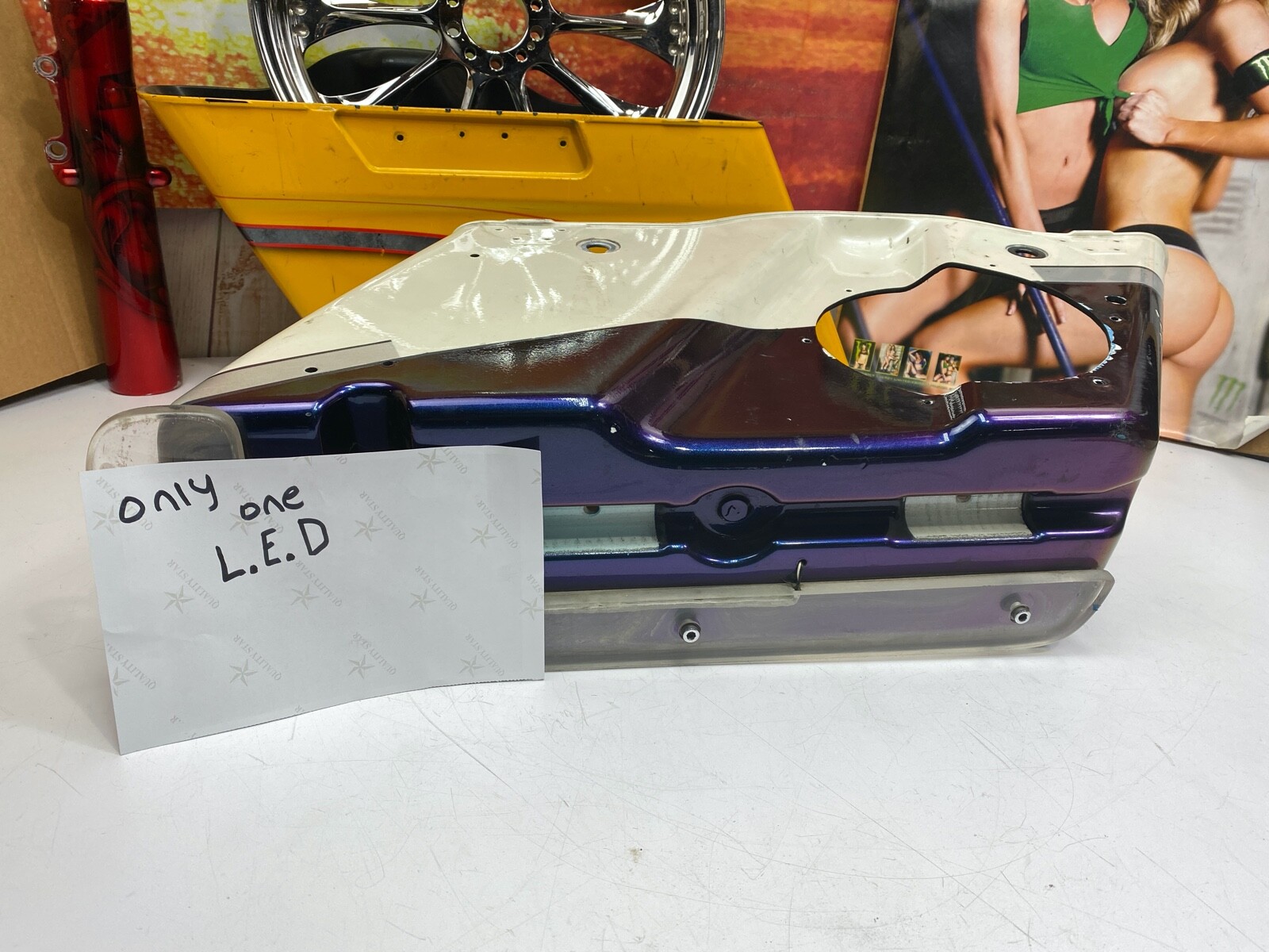 OEM Harley 97-13 Touring "Hawg Life" Left Side Saddlebag Bottom