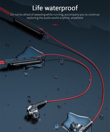 Bluetooth 5.0 Earphone Neckband Stereo Sport Earbuds Magnetic Headsets With Mic - Picture 11 of 11