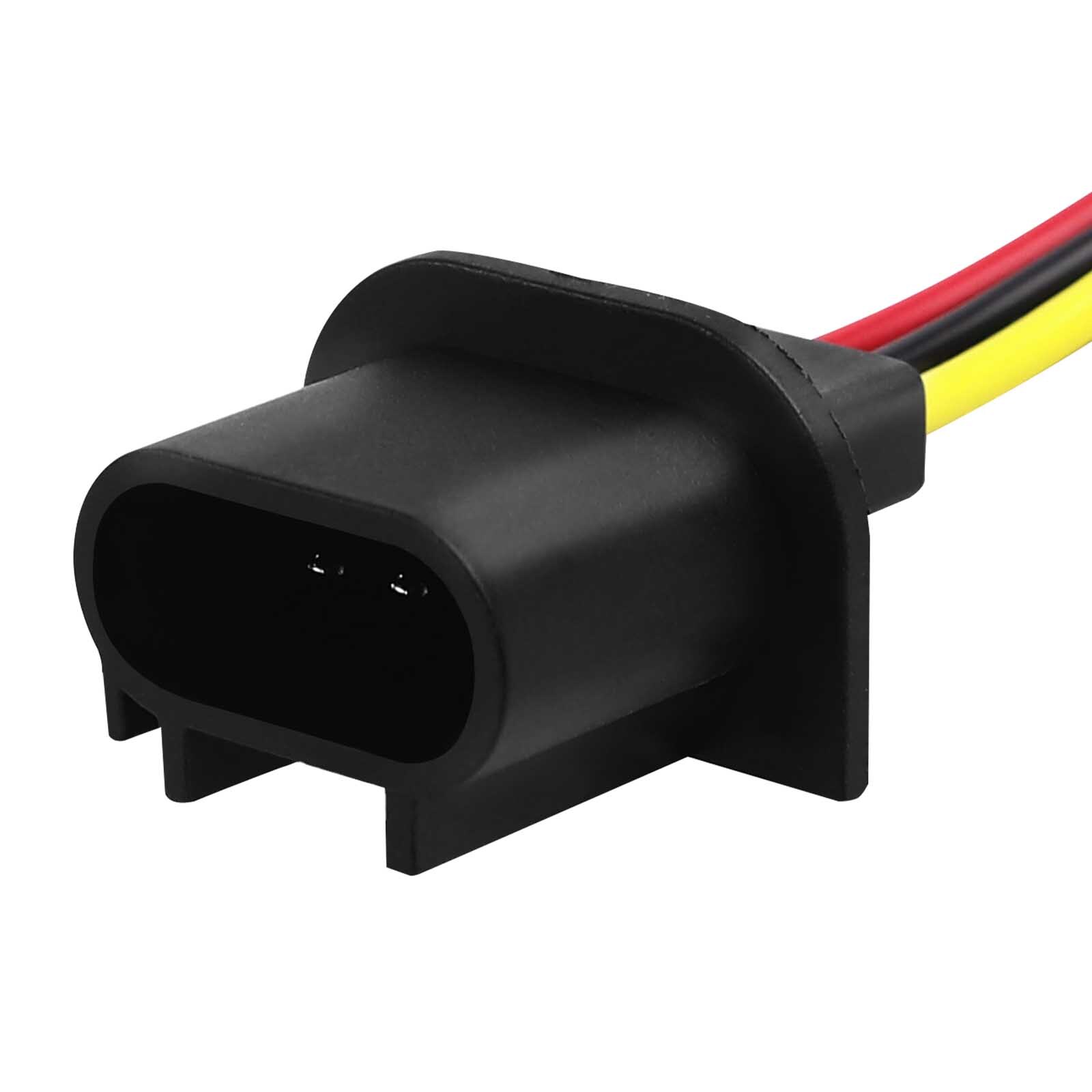2Pcs Wire Harness Pigtail Male 9008 H13 Head Light Bulb Socket Connector Replace eBay