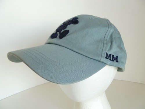 Mickey Mouse Disney Blue Ebroidered Patch One Size Adult 100% Cotton Hat Cap - Picture 3 of 19