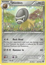 69/114 Shieldon Uncommon: Pokemon Trading Card Game XY-11 Steam Siege