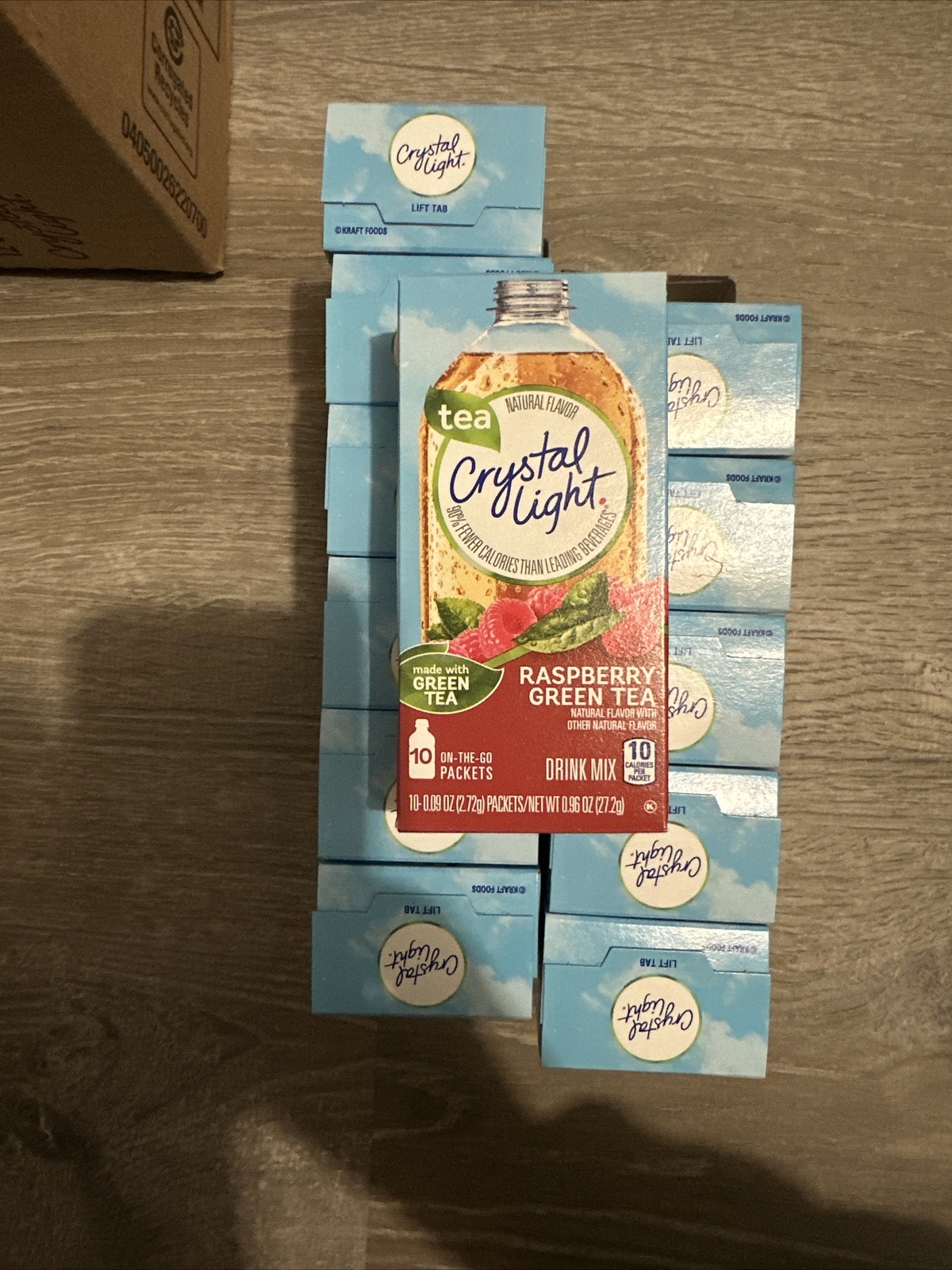 Crystal Light Raspberry Green Tea Drink Mix 120 On the Go Packets, 0.96 Oz,Pack