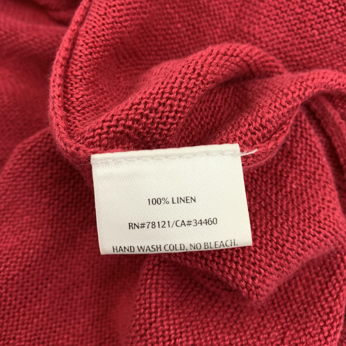 りゅう様 Eileen Fisher Size Small Linen Sweater Open Front Cardigan Pink