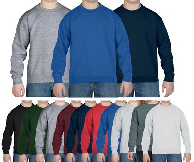 Kids Childs Jumper Childrens Girls Boys Gildan Heavy Blend Sweatshirt