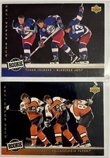 1993-94 Upper Deck NHL All Rookie Team 2 Card Lot Selanne and Lindros🔥