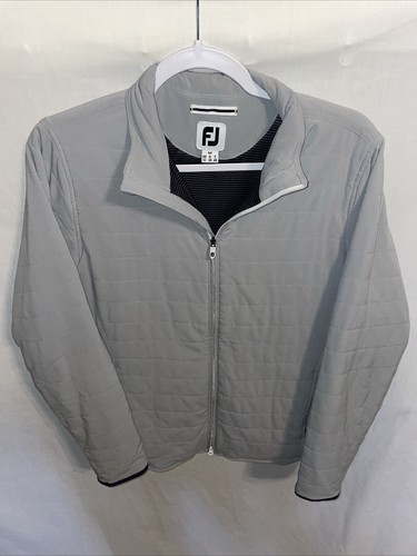 Footjoy Golf Full Zip Jacket Womens Size Medium Gray Comfort Insulated Active