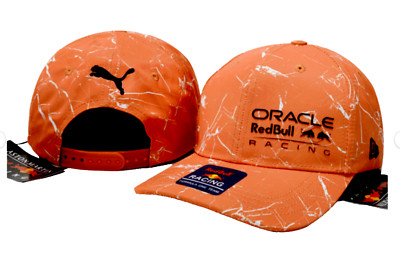 F1 Racing Orange w/ White Design ''Concept'' RB Baseball Cap