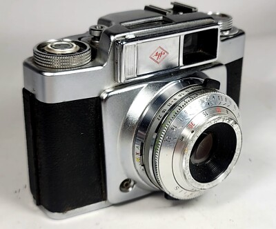 Vintage Agfa Agfaflex 35mm Film Camera W/Color-Solinar 50mm Vintage Agfa Agfaflex 35mm Film Camera W/Color-Solinar 50mm