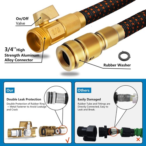 50FT Garden Hose Lightweight Expandable Heavy Duty Flexible Water Hose - 第 13/26 張圖片