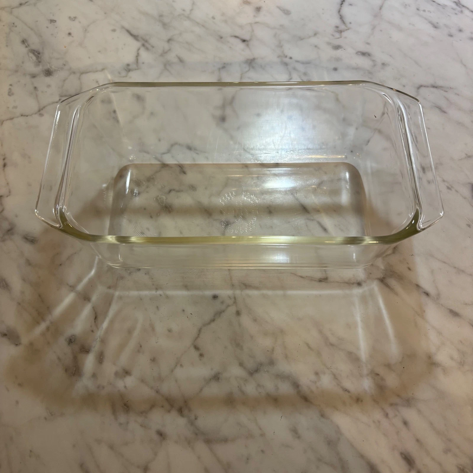 Vintage Pyrex 215-B Clear Glass Loaf Pan 9x5x3 Rectangular Baking Dish Ovenware