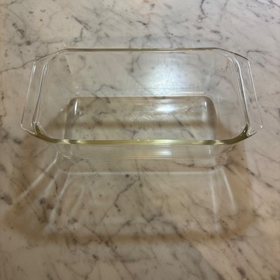 Vintage Pyrex 215-B Clear Glass Loaf Pan 9x5x3 Rectangular Baking Dish Ovenware