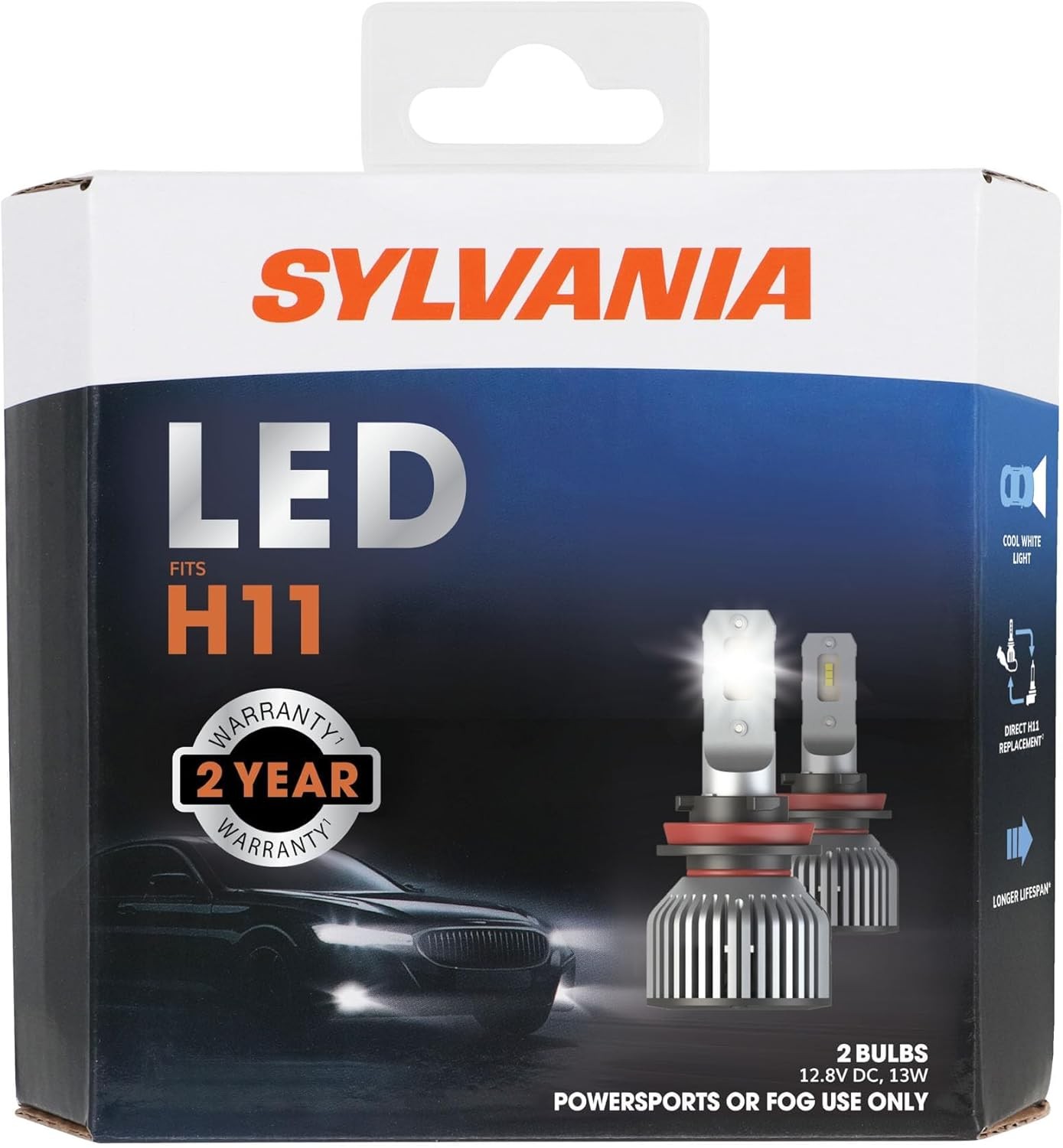 SYLVANIA H11 LED - Fog Lights For Cars and Trucks - Headlight Bulbs for Off Road