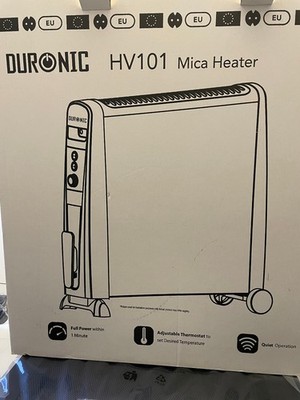 Duronic HV101 Elektroheizkörper 2500 Watt mit Thermostat und Mica-Glimmerpaneele