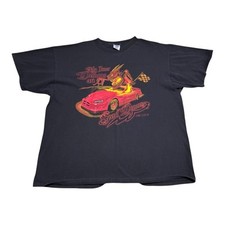 Vintage Delta NASCAR Inner Speed Demon Devil Black Shirt Adult 2XL