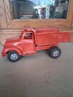 VINTAGE 1950's TONKA 13" PRESSED STEEL DUMP TRUCK FOR PARTS OR RESTORE