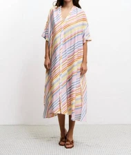 Frnch Robe Colombe Stripes Dress Size L