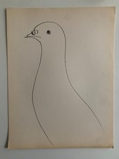 PICASSO - ANCIENNE LITHOGRAPHIE OISEAU 1957 (3)