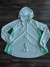 Under armour Hoodie Hooded Jacket Girls YXL Mint Green 100 Polyester