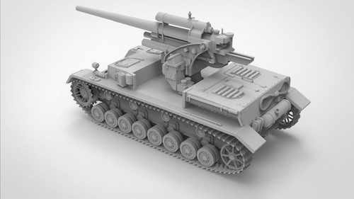 3D Printing 1/72 Germany Panzer IV 88 mm Flak 36 anti-aircraft gun Unpainted - Picture 3 of 5