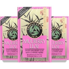 Triple Leaf Tea Mulberry Herbal 20 Bags 1.16 Oz 3 Pack