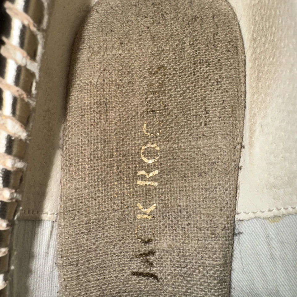 Zapatos de salón Jack Rogers Palmer alpargatas con cuña talla 7,5 beige/dorado  Foto 3 de 4