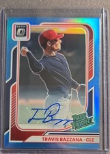 2026 Donruss Travis Bazzana Blue Optic Autograph #48/49 Cleveland Guardians