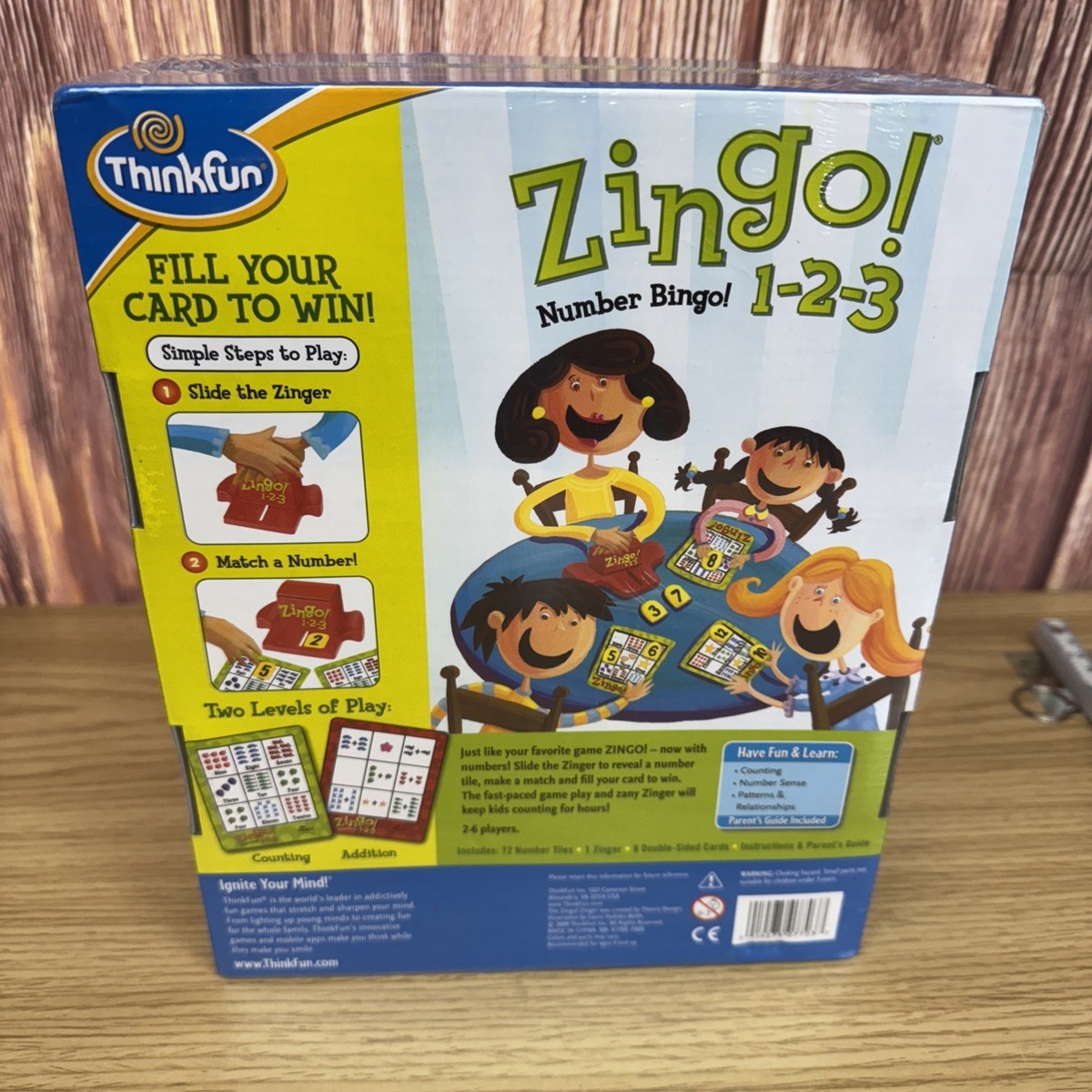 Think Fun Zingo 1-2-3 Number Bingo Game | eBay