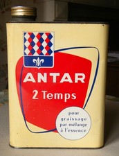 de 1956 -ANTAR 2 Temps - 2.Litres à Bouchon Doseur (Oil can 2.L ) SUPER ETAT !