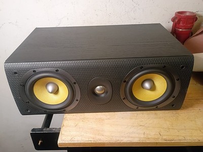 B&W Bowers & Wilkins LCR60 S3 Center Channel Speaker Black Ash 120W **Low Price