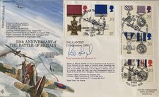 WW2 Battle of Britain Wg Cmdr RAB Learoyd VC signed Gallantry 1990 Official FDC