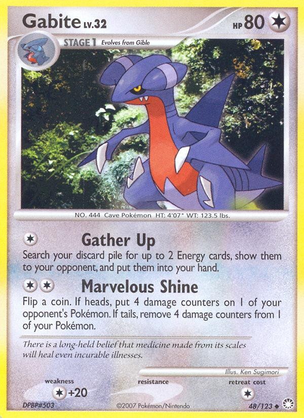 Pokemon Gabite (48/140) Mysterious Treasures LP REVERSE HOLO