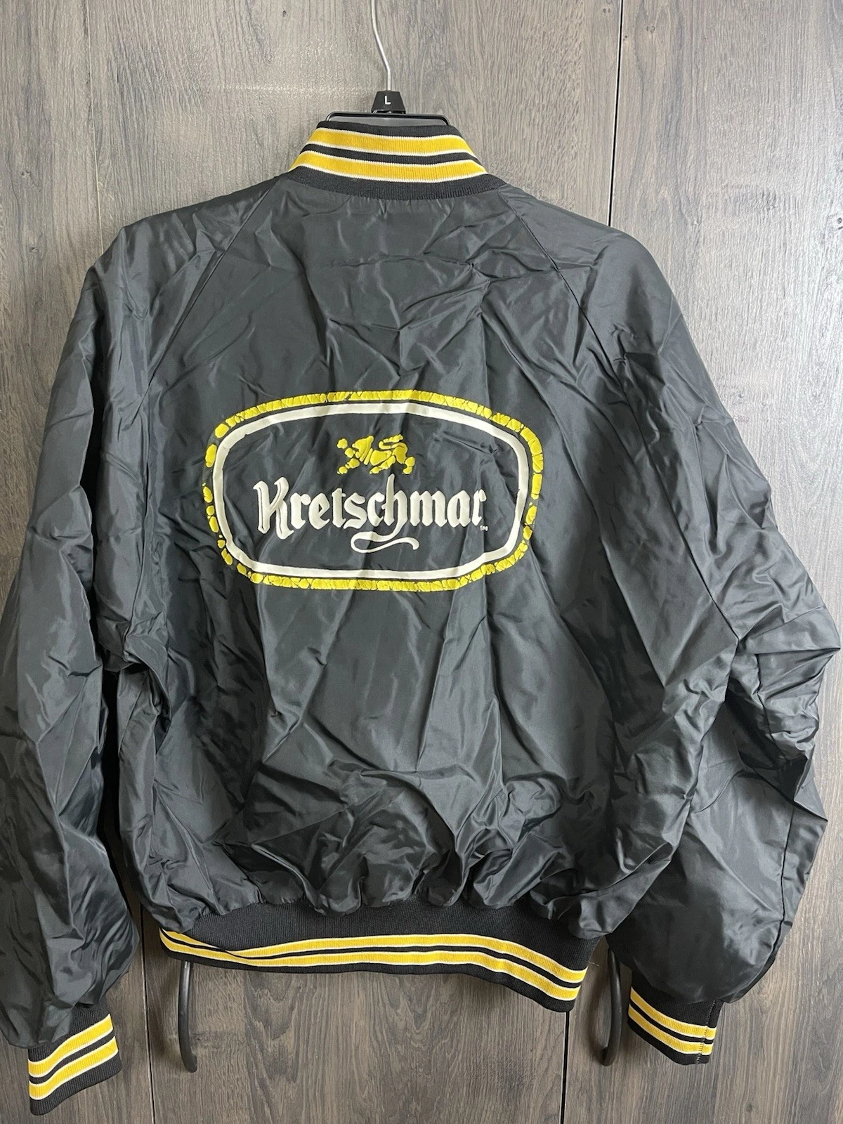 Pla-Jac By Dunbrooke Vintage Satin Jacket Kretschmar Deli Adult Large Black - product detail image 6