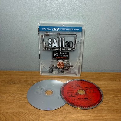 Saw: The Final Chapter Unrated Blu-ray 3D DVD Combo Pack Rare OOP