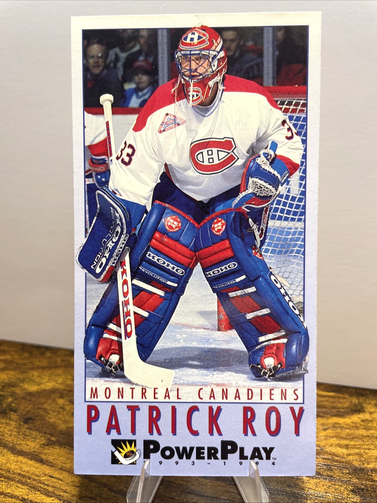 Patrick Roy 1993-94 Fleer Power Play #133 MONTREAL CANADIENS