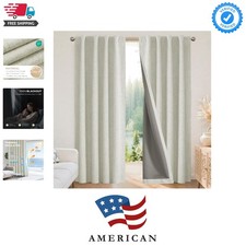 Blackout Curtains for Bedroom - 84 Inch Long 100 Light Blocking 2 Panels Lig...