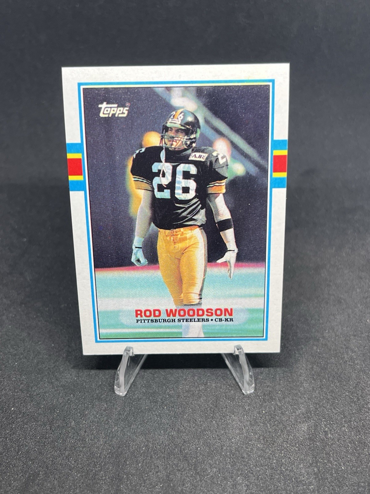 ROD WOODSON 1989 Topps #323 RC Steelers Ravens Purdue CB S NFL HOF