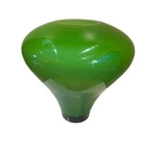 Large Green Murano Style Studio Art Glass Vase Space Age Modernist 13"