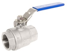 1-1/4" SS 316 Ball Valve - 2pc Full Port, 1000WOG