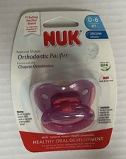 NEW NUK translucent purple PACIFIER 0-6 Months BP1