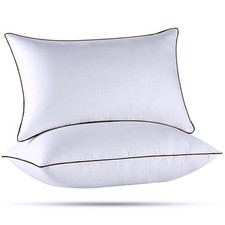 Pillows Standard Size Set of 2, Luxury Hotel Bed Pillows Set with Down Altern...
