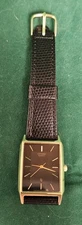 Citizen Black & Gold Rectangular Dress Watch