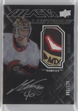 2022-23 SPx UD Black Lustrous Rookie 83/125 Tier 1 Mads Sogaard Patch Auto 2o7