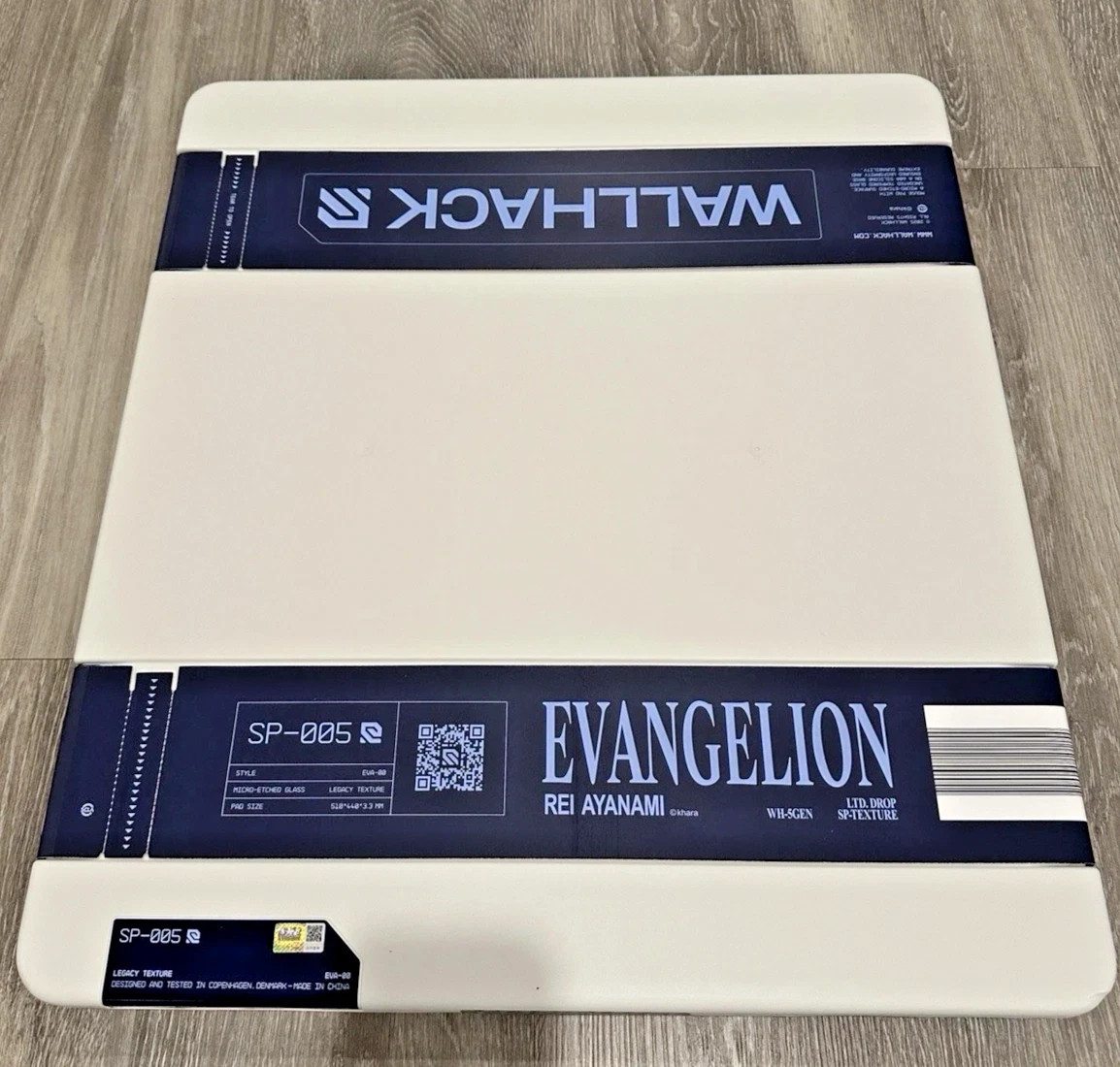Wallhack Limited Edition Glass Mousepad: SP-005 Evangelion IN HAND