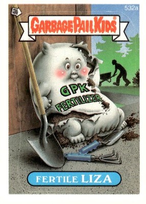 Garbage Pail Kids Topps Series 13 #532a Fertile Liza