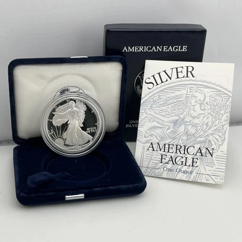 1994-P American Silver Eagle 1 oz Fine Bullion Proof Coin Set ~ Box and COA