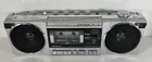 Vintage Sanyo M7790 Boombox Stereo Cassette Deck Player Radio AM FM